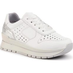 Sneakersy IMAC - 507330 White/White 1405/001. Białe półbuty damskie Imac, bez wzorów, ze skóry, bez obcasa, na płaskiej podeszwie, bez zapięcia. Za 319,00 zł.