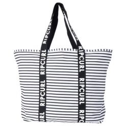Rip Curl Torba Damska W Paski Standard Tote Essentials. Szare torebki klasyczne damskie marki Rip Curl, w paski, eleganckie, bez dodatków. Za 79,00 zł.