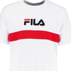 T-shirty męskie z nadrukiem: Fila AARON TEE Tshirt z nadrukiem bright white