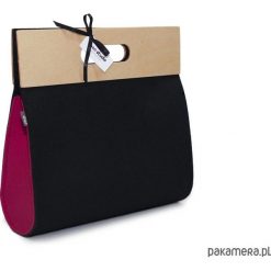 Big Black&Pink + pasek. Różowe torebki klasyczne damskie marki Pakamera, w paski, klasyczne, na ramię, duże, bez dodatków. Za 240,00 zł.