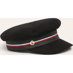Tommy Hilfiger - Kaszkiet. Czarne czapki damskie z bawełny. Za 219,90 zł.