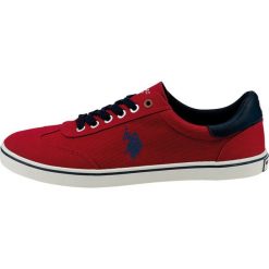 U.S. POLO ASSN. tenisówki męskie Ted 1 41 czerwone. Czerwone trampki męskie U.S. Polo Assn., bez wzorów, bez zapięcia. Za 289,00 zł.