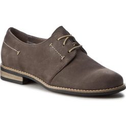Creepersy damskie: Oxfordy WASAK - 0393 Khaki Nubuk