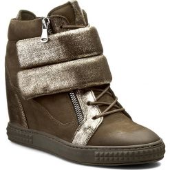 Sneakersy CARINII - B3781/N I43-000-PSK-B88. Zielone półbuty damskie Carinii, ze skóry. W wyprzedaży za 209,00 zł.