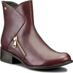 Buty zimowe damskie: Botki MACCIONI - 413 Bordo