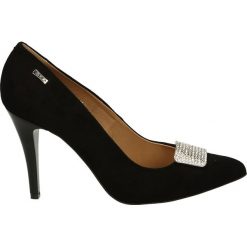 Czółenka - 2727 NERO 14A. Czarne buty ślubne damskie Venezia, ze skóry. Za 189,00 zł.