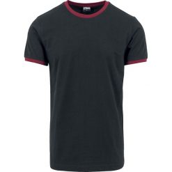 T-shirty męskie: Urban Classics Ringer Tee T-Shirt czarny/burgund