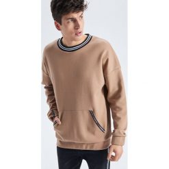 Bluza z taśmami - Beżowy. Brązowe bluzy męskie marki Cropp, s, bez wzorów, bez kołnierzyka, bez rękawów, bez kaptura. Za 89,99 zł.