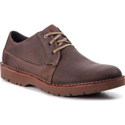 Półbuty CLARKS - Vargo Plain 261366757 Dark Brown Leather. Pomarańczowe półbuty męskie marki Clarks, na co dzień, bez wzorów, ze skóry, bez zapięcia. Za 369,00 zł.