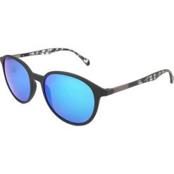 Męskie okulary przeciwsłoneczne w kolorze czarno-szaro-niebieskim. Szare okulary przeciwsłoneczne męskie marki Hugo Boss Sunglasses, z tworzywa sztucznego, wakacyjne. W wyprzedaży za 279,95 zł.