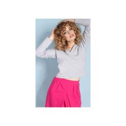 Bluzy rozpinane damskie: Czarująca Joy - bluza z kapturem - szara