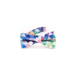 Mucha Blue Pixel. Niebieskie muszki męskie marki Edyta kleist, na randkę, w paski, z bawełny, eleganckie. Za 99,00 zł.