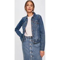 Levi's - Kurtka jeansowa. Niebieskie kurtki damskie Levi's®, s, bez wzorów, z bawełny, krótkie, bez kaptura. Za 399,90 zł.