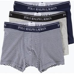 Bokserki męskie: Polo Ralph Lauren – Obcisłe bokserki męskie pakowane po 3 szt., niebieski