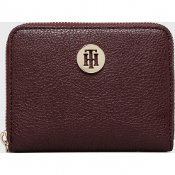 Tommy Hilfiger - Portfel. Brązowe portfele damskie TOMMY HILFIGER, z materiału. Za 269,90 zł.