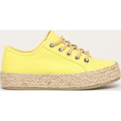 Answear - Espadryle Kylie Crazy. Żółte espadryle damskie ANSWEAR, bez wzorów, z gumy, bez obcasa, na obcasie. Za 119,90 zł.