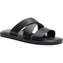 Klapki LASOCKI FOR MEN - MB-CASCAIS-11 Czarny. Czarne klapki męskie Lasocki For Men, ze skóry, bez zapięcia. Za 99,99 zł.