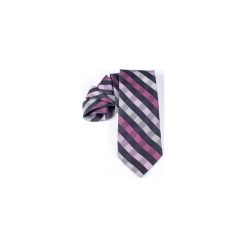 KRAWAT JEDWABNY VIOLET PLAID. Fioletowe krawaty męskie marki R3s men's accessories, bez wzorów, z jedwabiu. Za 99,00 zł.