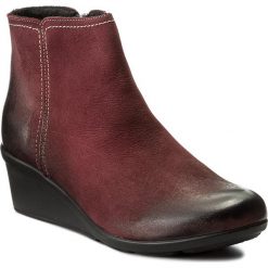 Botki SERGIO BARDI - Alatri FW127258117LK 834. Czerwone botki damskie na obcasie marki Sergio Bardi, z nubiku. W wyprzedaży za 229,00 zł.