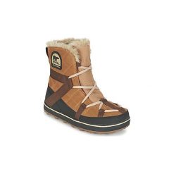 Śniegowce Sorel GLACY EXPLORER SHORTIE. Pomarańczowe śniegowce damskie marki Sorel. Za 569,99 zł.