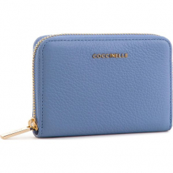 Duży Portfel Damski COCCINELLE - DW2 Metallic Soft E2 DW2 11 02 01 Cosmic Lilac B05. Niebieskie portfele damskie Coccinelle, ze skóry. Za 449,90 zł.
