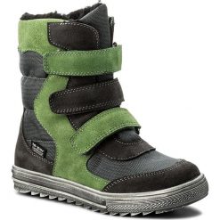 Buty zimowe chłopięce: Śniegowce MIDO – 466 Szaro-Zielony