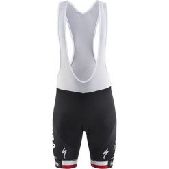 Spodenki i szorty męskie: Craft Spodenki rowerowe męskie Bora-hansgrohe Replica Bib Shorts biało-czarne r. S (1906109-2430)