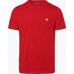 Guess Jeans - T-shirt męski, czerwony. Czerwone t-shirty męskie Guess Jeans, xxl, z aplikacjami, z bawełny, bez kołnierzyka. Za 139,95 zł.
