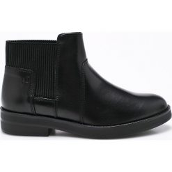 S. Oliver - Botki. Czarne buty zimowe damskie S.Oliver, z materiału, z okrągłym noskiem. W wyprzedaży za 159,90 zł.