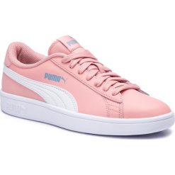Sneakersy PUMA - Smash V2 L Jr 365170 15 Bridal Rose/White F/Denim. Różowe sneakersy damskie Puma, ze skóry ekologicznej. W wyprzedaży za 129,99 zł.