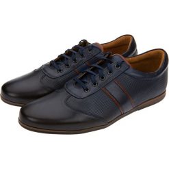 Buty Granatowe Forden. Pomarańczowe buty sportowe męskie LANCERTO, z bawełny, bez zapięcia. W wyprzedaży za 349,90 zł.