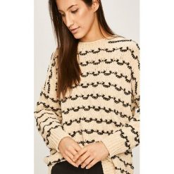 Answear - Sweter. Białe swetry damskie ANSWEAR, s, bez wzorów, z bawełny, bez rękawów, bez kaptura. W wyprzedaży za 119,90 zł.