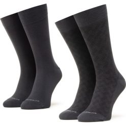 Zestaw 2 par wysokich skarpet unisex TOM TAILOR - 90185 Structure Anthracite 620. Szare skarpetki damskie Tom Tailor, bez wzorów, z elastanu. Za 59,00 zł.