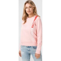 Calvin Klein Bluza Różowy Beżowy. Różowe bluzy damskie Calvin Klein, s, z nadrukiem, z bawełny, bez rękawów, bez kaptura. Za 393,95 zł.