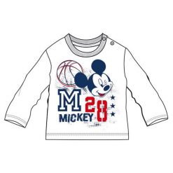 Disney By Arnetta Koszulka Chłopięca Mickey Mouse 80 Biała. Białe t-shirty chłopięce Disney By Arnetta, z motywem z bajki, bez rękawów. W wyprzedaży za 33,00 zł.