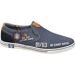 Tenisówki męskie Venture by Camp David niebieskie. Niebieskie trampki męskie Venture by Camp David, bez wzorów, z materiału, sportowe, bez zapięcia. Za 139,90 zł.