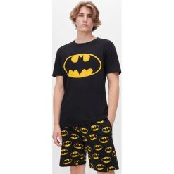 Piżama z szortami Batman - Czarny. Czarne piżamy męskie Reserved, s, z motywem z bajki, bez rękawów. Za 79,99 zł.