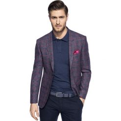 Marynarka STEFANO MAGS000244. Czerwone marynarki męskie Giacomo Conti, na lato, m, bez wzorów, z bawełny, klasyczne. Za 599,00 zł.