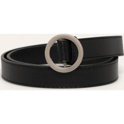 Answear - Pasek. Czarne paski damskie ANSWEAR, w paski, ze skóry ekologicznej. Za 49,90 zł.
