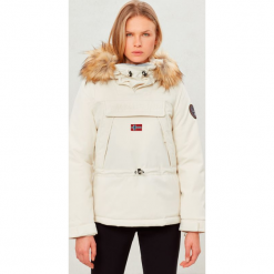 Parka SKIDOO W WHITE. Białe parki damskie Napapijri. Za 1544,99 zł.