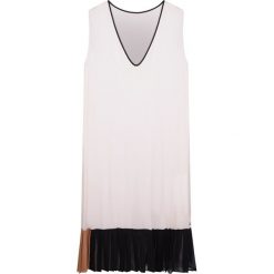 Twin-Set Sukienka "Transparent Dress". Sukienki damskie Twin Set, na co dzień, bez wzorów, z tkaniny, z kontrastowym kołnierzykiem, bez rękawów, proste. Za 199,00 zł.