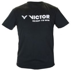 Victor Koszulka Unisex 6673 Black S. Czarne t-shirty damskie marki Victor, s, z tkaniny, z krótkim rękawem, na fitness i siłownię. W wyprzedaży za 57,00 zł.