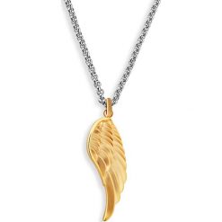 Naszyjniki damskie: Naszyjnik „Angel” z pozłacaną zawieszką – dł. 75 cm