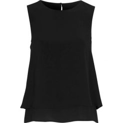 Cellbes Bluzka bez rękawów z dwóch warstw materiału. czarny female czarny 50/52. Czarne bluzki damskie Cellbes, bez wzorów, z tkaniny, eleganckie, z okrągłym kołnierzem, bez rękawów. Za 129,00 zł.