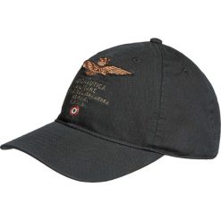 Czapka AERONAUTICA MILITARE. Czarne czapki męskie Aeronautica Militare, na zimę, bez wzorów. Za 220,00 zł.