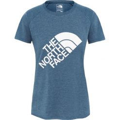 Damski T-shirt The North Face Graphic Play Hard T93UWL1LG - niebieski. Niebieskie t-shirty damskie The North Face, s, bez wzorów, bez kołnierzyka. Za 86,99 zł.
