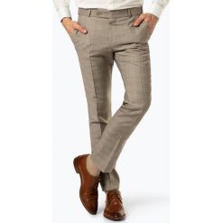 Wilvorst - Męskie spodnie od garnituru modułowego, beżowy. Brązowe spodnie męskie Wilvorst, do pracy, s, w kratkę, biznesowe. Za 449,95 zł.