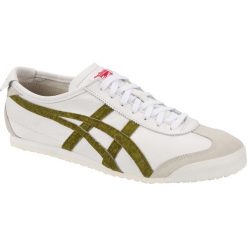 Onitsuka Tiger Mexico 66 1183A013-100 buty sneakers, buty sportowe męskie białe 40. Białe buty sportowe męskie Onitsuka Tiger, ze skóry, bez zapięcia, trekkingowe. W wyprzedaży za 319,99 zł.