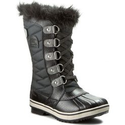 Śniegowce SOREL - Youth Tofino II NY2419 Black/Quarry 010. Czarne kozaki dziewczęce marki Sorel, bez zapięcia. W wyprzedaży za 359,00 zł.