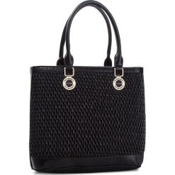 Torebka MONNARI - BAG9060-020 Black. Szare torebki klasyczne damskie marki Monnari, w paski, z materiału, duże. W wyprzedaży za 199,00 zł.